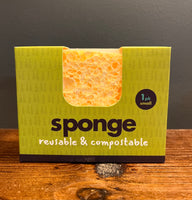 Biodegradable Kitchen Sponges - Single Sponge/Pack of 2. Eco Living