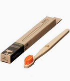 Eco Living Kids Sustainable Wooden Toothbrush with Orange Bristles