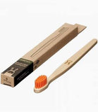 Eco Living Kids Sustainable Wooden Toothbrush with Orange Bristles