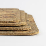 Naturally Smoked Cork Rectangle Oversized Placemats - Set of 4 by LIGA