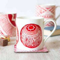 Tunnocks tea cake china mug by Gillian Kyle