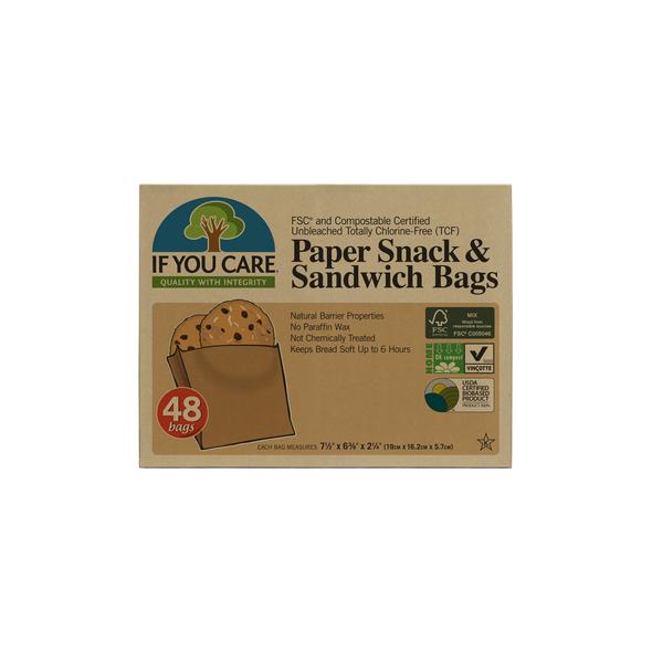 Paper snack & sandwich bags - If You Care