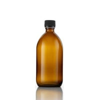 Amber Glass Refill Bottle with Cap